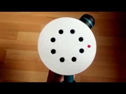 Die Schleifbewegung des Exzenterschleifers in Zeitlupe